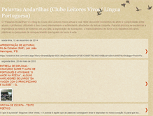 Tablet Screenshot of palavrasandarilhasclubeleitoresvivos.blogspot.com