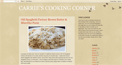 Desktop Screenshot of carriescookingcorner.blogspot.com
