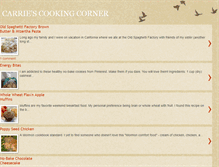 Tablet Screenshot of carriescookingcorner.blogspot.com