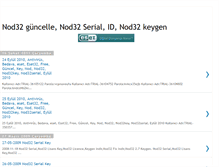 Tablet Screenshot of nod32guncelle.blogspot.com