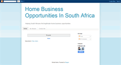 Desktop Screenshot of homebasedbusinessinsouthafrica.blogspot.com