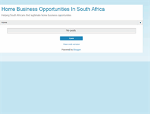 Tablet Screenshot of homebasedbusinessinsouthafrica.blogspot.com