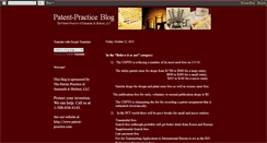 Desktop Screenshot of patent-practice.blogspot.com