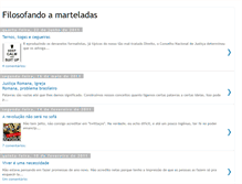 Tablet Screenshot of filosofandoamarteladas.blogspot.com