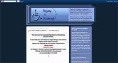 Desktop Screenshot of dignity4disabled.blogspot.com