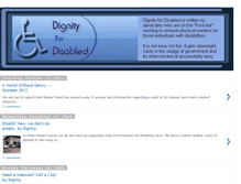 Tablet Screenshot of dignity4disabled.blogspot.com