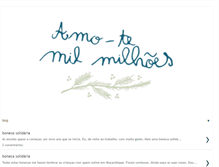 Tablet Screenshot of amo-temilmilhoes.blogspot.com