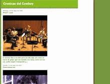 Tablet Screenshot of cronicasdelcowboy.blogspot.com