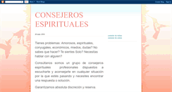 Desktop Screenshot of consejerosespirituales.blogspot.com