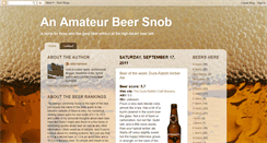 Desktop Screenshot of amateurbeersnob.blogspot.com