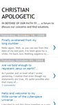 Mobile Screenshot of christianapologetic.blogspot.com