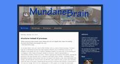 Desktop Screenshot of mundanebrain.blogspot.com