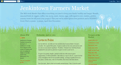 Desktop Screenshot of jenkintownfarmersmarket.blogspot.com