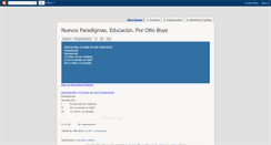 Desktop Screenshot of nuevosparadigmas-edu.blogspot.com