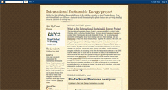 Desktop Screenshot of internationalsustainableenergyproject.blogspot.com