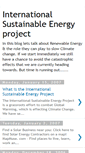 Mobile Screenshot of internationalsustainableenergyproject.blogspot.com