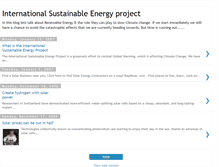 Tablet Screenshot of internationalsustainableenergyproject.blogspot.com