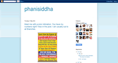 Desktop Screenshot of phanisiddha.blogspot.com