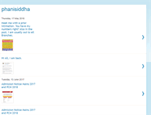 Tablet Screenshot of phanisiddha.blogspot.com
