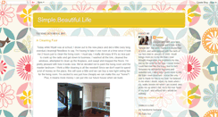 Desktop Screenshot of mysimplebeautifullife.blogspot.com