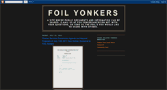 Desktop Screenshot of foilyonkers.blogspot.com