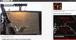 Desktop Screenshot of bassoonblog.blogspot.com
