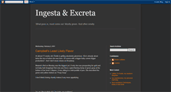 Desktop Screenshot of ingestaexcreta.blogspot.com