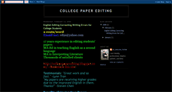 Desktop Screenshot of collegepaperediting.blogspot.com