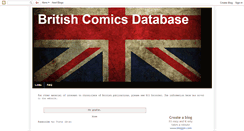 Desktop Screenshot of britishcomicsdatabase.blogspot.com