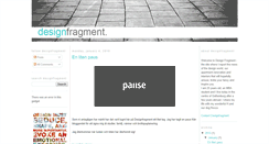 Desktop Screenshot of designfragment.blogspot.com