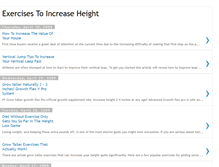Tablet Screenshot of exercises-to-increase-height.blogspot.com