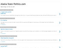 Tablet Screenshot of alaskastatepolitics.blogspot.com