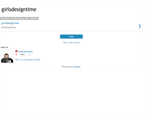 Tablet Screenshot of girlsdesigntime.blogspot.com