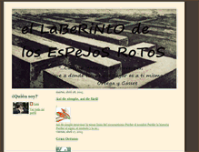Tablet Screenshot of laberintodeespejosrotos.blogspot.com