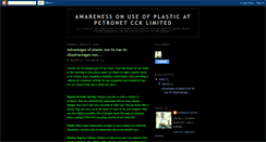 Desktop Screenshot of noplasticpcck.blogspot.com