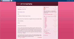 Desktop Screenshot of jensscrappinglog.blogspot.com