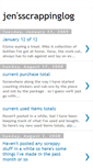 Mobile Screenshot of jensscrappinglog.blogspot.com
