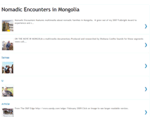 Tablet Screenshot of nomadicencounters.blogspot.com