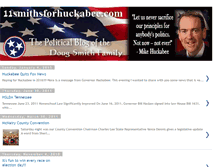 Tablet Screenshot of 11smithsforhuckabee.blogspot.com