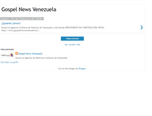 Tablet Screenshot of gospelvenezuela.blogspot.com