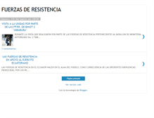 Tablet Screenshot of fuerzasresistencia.blogspot.com