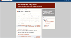 Desktop Screenshot of planetatpeace.blogspot.com