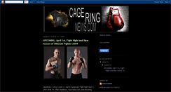 Desktop Screenshot of cageringnews.blogspot.com