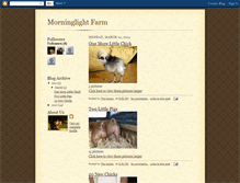 Tablet Screenshot of morninglightfarm.blogspot.com