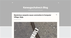 Desktop Screenshot of keneugochukwu.blogspot.com