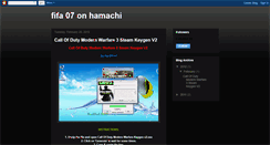 Desktop Screenshot of fifa07hamachi.blogspot.com