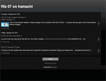 Tablet Screenshot of fifa07hamachi.blogspot.com