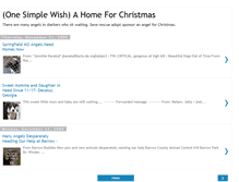 Tablet Screenshot of onesimplewishahomeforchristmas.blogspot.com