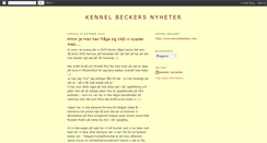 Desktop Screenshot of kennelbeckers.blogspot.com