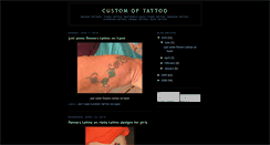 Desktop Screenshot of custom-of-tattoo.blogspot.com